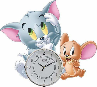 OREVA Analog 38.1 cm X 38.1 cm Wall Clock(Multicolor, With Glass, Standard)