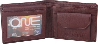 JND Men Casual, Trendy Brown Artificial Leather Wallet(6 Card Slots)