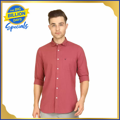 Allen Solly Men Solid Casual Green Shirt