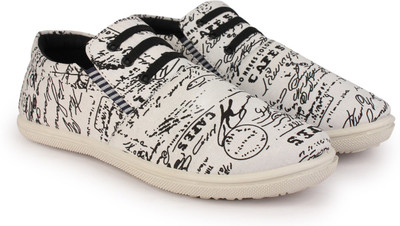 Kzaara Slip On Sneakers For Men(White , 6)