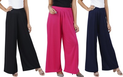 Buy That Trendz Flared Women Black, Maroon, Blue Trousers