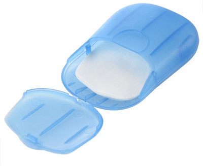 Newvent Hand Washing Cleaning Paper Soap Flakes Mini Soap Paper Travel Hand Washing Box - 6box