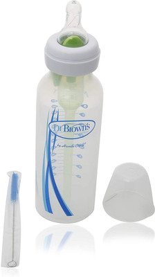 Dr. Brown's 8 Oz Narrow Bottle - 250 ml(GREEN&WHITE)