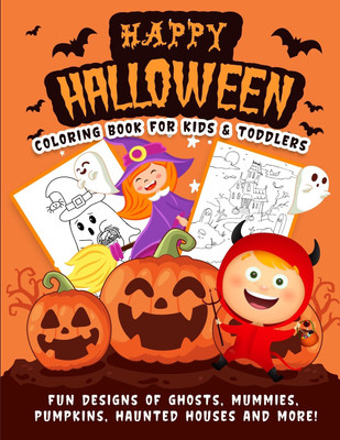 Halloween Coloring Book(English, Paperback, Hall Harper)