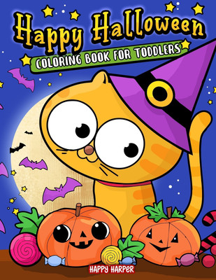 Toddler Halloween Coloring Book(English, Paperback, Hall Harper)