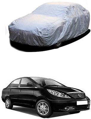Gromaa Car Cover For Tata Manza (Without Mirror Pockets)(Silver)