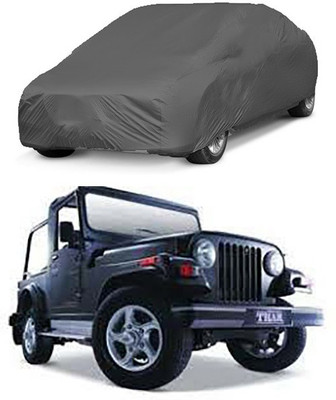 Gromaa Car Cover For Mahindra Thar (Without Mirror Pockets)(Grey)