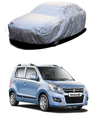 Gromaa Car Cover For Maruti Suzuki Wagon R 1.0 (Without Mirror Pockets)(Silver)
