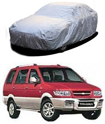 Millennium Car Cover For Chevrolet Tavera (Without Mirror Pockets)(Silver)
