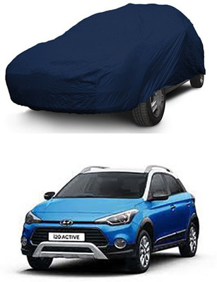 Millennium Car Cover For Hyundai i20 Active (Without Mirror Pockets)(Blue)