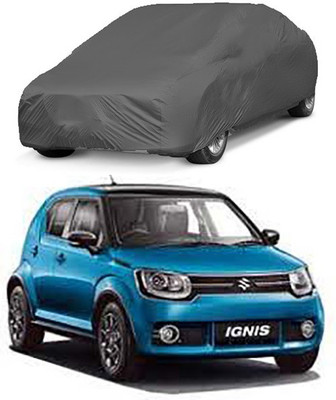 Gromaa Car Cover For Maruti Suzuki Ignis (Without Mirror Pockets)(Grey)