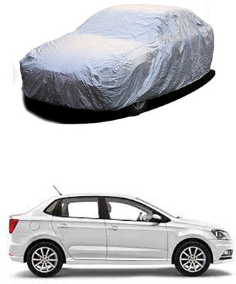 Gromaa Car Cover For Volkswagen Ameo (Without Mirror Pockets)(Silver)
