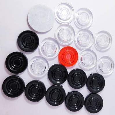 Raider r-7 Carrom1 Striker ,Carrom Coins,Carrom Board Goti Carrom Pawns(Pack of 20)