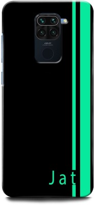 GRAFIQE Back Cover for Redmi Note 9/MZB9371IN Jat, Jatt, Green, Black(Multicolor, Shock Proof, Pack of: 1)