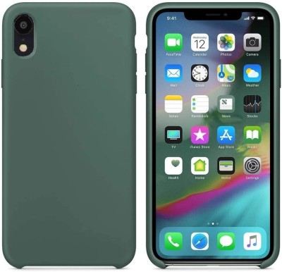 Rakulo Back Cover for Apple iPhone XR(Green, Grip Case, Silicon, Pack of: 1)