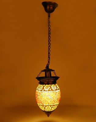 Somil Decorative Glass Hanging Pendent Ceiling Lamp Light -A7 Pendant Lamp Ceiling Lamp(Multicolor)
