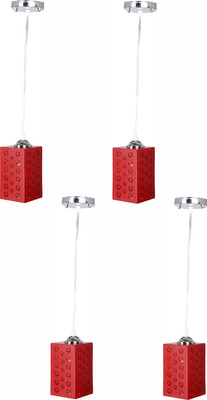 Somil Pendant Lamp Ceiling Lamp(Red, Silver)