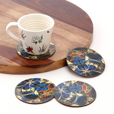 DULI 0 Compartments MDF Coaster(Multicolor)