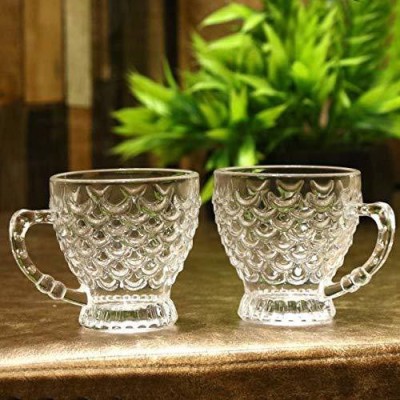 GOOD TO GREAT CREATION Pack of 2 Glass PIECE OF 2 , BUBBLE GLASS,NEW EDITION ,210ML(Clear, Cup Set)