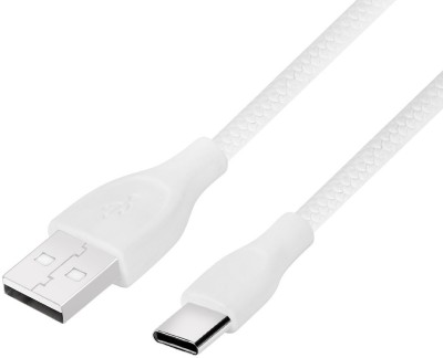 Rebha USB Type C Cable 2 A 1 m 3.1 AMP Fast Charging and Fast Data Sync with 480mbps Data Transfer C Type Data Cable(Compatible with MOBILE, LAPTOP, MP3 PLAYER, TABLET, White, One Cable)