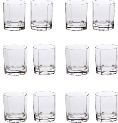 Somil (Pack of 12) Perfect Shot Party Glasses: Making Every Moment Unforgettable - F75 Glass Set Water/Juice Glass(150 ml, Glass, Clear)
