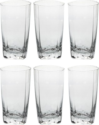 1st Time (Pack of 6) Glass-C6 Glass Set Water/Juice Glass(310 ml, Glass, Clear)