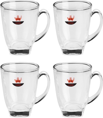 Somil Pack of 4 Glass Afast Clear Glass Coffee & Tea Cup/ Mug (100 Ml), Pack Of 4(Clear, Cup Set)