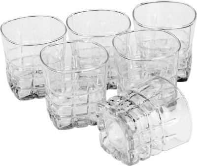 Somil (Pack of 6) Multipurpose Drinking Glass -B1740 Glass Set Water/Juice Glass(200 ml, Glass, Clear)