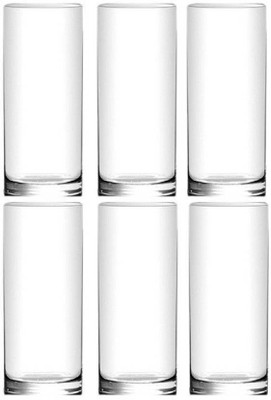 AFAST (Pack of 6) Transparent Multi Use Drinking Glass Set For Water, Juice, Milk, Shake, Cold Drink, Home, Bar - B49 Glass Set Water/Juice Glass(300 ml, Glass, Clear)