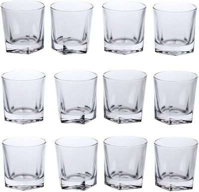 Somil (Pack of 12) Party Perfect Shot Glasses- C10 Glass Set Water/Juice Glass(200 ml, Glass, Clear)
