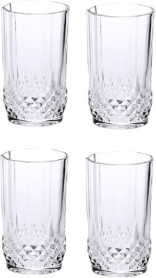 Somil (Pack of 4) Multipurpose Drinking Glass -B1521 Glass Set Water/Juice Glass(200 ml, Glass, Clear)