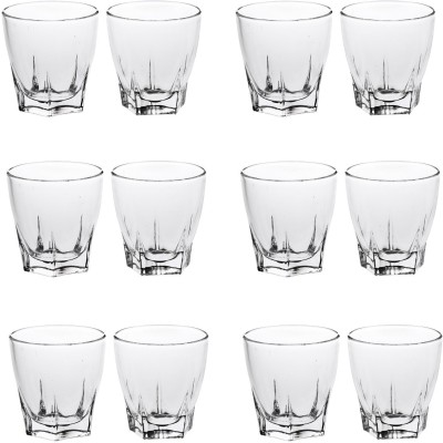 Somil (Pack of 12) Perfect Shot Party Glasses: Making Every Moment Unforgettable - F78 Glass Set Water/Juice Glass(180 ml, Glass, Clear)