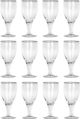Somil (Pack of 12) Multipurpose Drinking Glass -B1868 Glass Set Water/Juice Glass(180 ml, Glass, Clear)