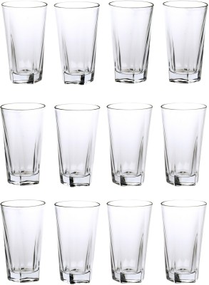 Somil (Pack of 12) Multipurpose Drinking Glass -B1474 Glass Set Water/Juice Glass(300 ml, Glass, Clear)