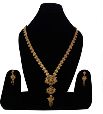 Darsha Collections Alloy Gold-plated Gold Jewellery Set(Pack of 1)