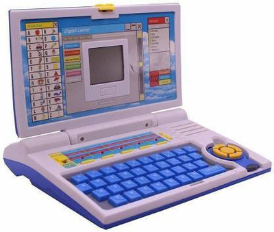 Zooglu Educational English Learner Laptop with Mouse for Kids 20 Activity Games(Blue)