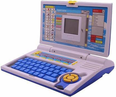 HOWCOOOL Educational English Learner Laptop with Mouse for Kids 20 Activity Games (Blue)(Blue)