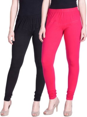 Khalifa Churidar Length Western Wear Legging(Black, Pink, Solid)