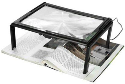 Bellveen Magnifier A4 Full Page Large Hands-free Magnifying Glass Lens for Reading 2.5 Magnifying Glass(Clear)