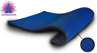 PANCHTATAVA Polyester Door Mat(Blue,Black, Medium)