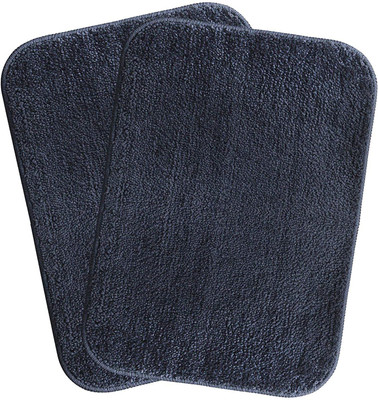 RJVT Microfiber, Polyester Door Mat(Grey, Medium)