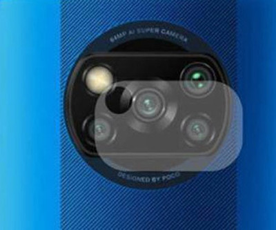 HIRDESH Back Camera Lens Glass Protector for Poco x3(Pack of: 1)