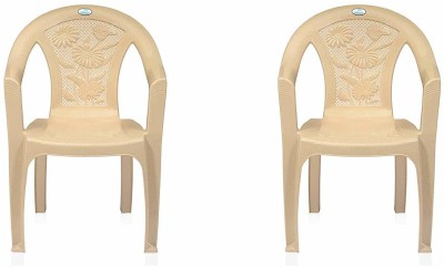 Nilkamal 2060 Plastic Outdoor Chair(Gloss, Set of 2, Pre-assembled)