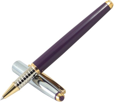 auteur Focus Purple Color Premium Metal Body With Gold Plated Clip Executive Stylish Roller Ball Pen(Blue)
