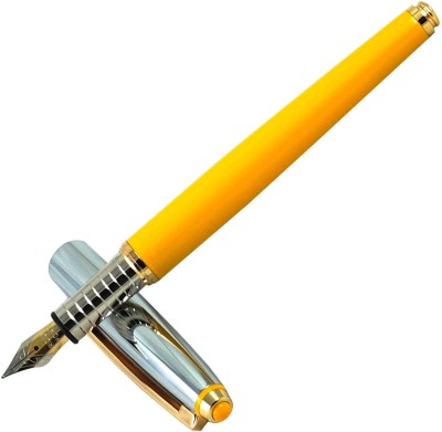 auteur Focus, Premium Collection, Yellow Color Medium Nib With Gold Trims Fountain Pen