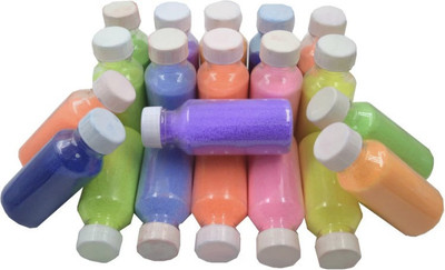 Blooming Faith Pack of 20 Rangoli Powder(Multicolor)