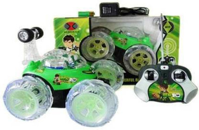 Mahi Zone 3D Flashing Light Big Size 360 Degree Rotating Stunt Remote(Multicolor)