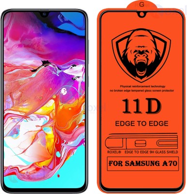 Roxel Edge To Edge Tempered Glass for Samsung Galaxy A70(Pack of 1)