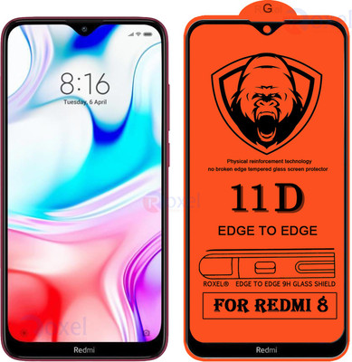 SoftTech Edge To Edge Tempered Glass for Redmi 8 New(Pack of 2)