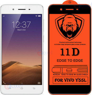 11D Edge To Edge Tempered Glass for VIVO Y55L(Pack of 2)